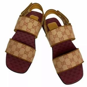 Gucci GG Canvas Logo Sandals